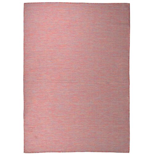  Vanjski tepih ravnog tkanja 140 x 200 cm crveni Cijene
