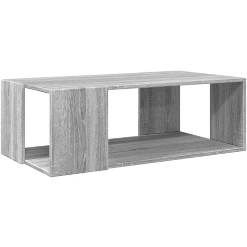 Maison Chic Klubska mizica - kavna mizica - Nizka mizica siva sonoma 89,5x48x30 cm inženirski les, (21752421) Slike