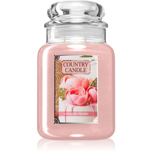 Country Candle Sugared Peony di&amp;scaron;eča sveča 737 g Slike
