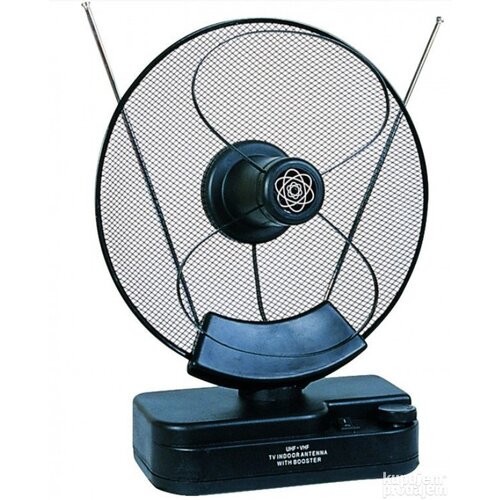 Gmb 028 Gembird Antena sobna sa pojacalom, UHF VHF, dobit 36dB, diam 31cm, 220v + 12V crna 968 Cene
