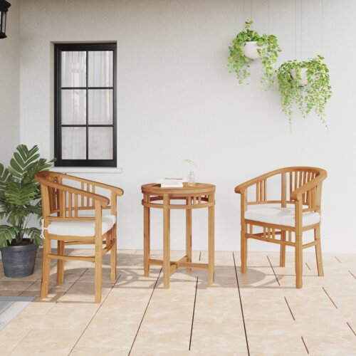 VidaXL Vrtne stolice 2 pcs Smeđa 63 x 58 x 89 cm Masivna tikovina Slike