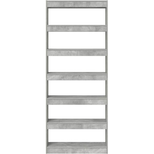  za knjige s policom Betonski sivi 80 x 30 x 198 cm Slike