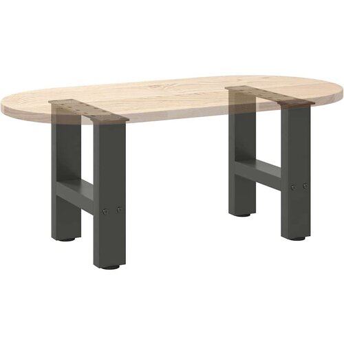  Noge za stolić antracit 2 kom 40x(30-31) cm čelik Slike