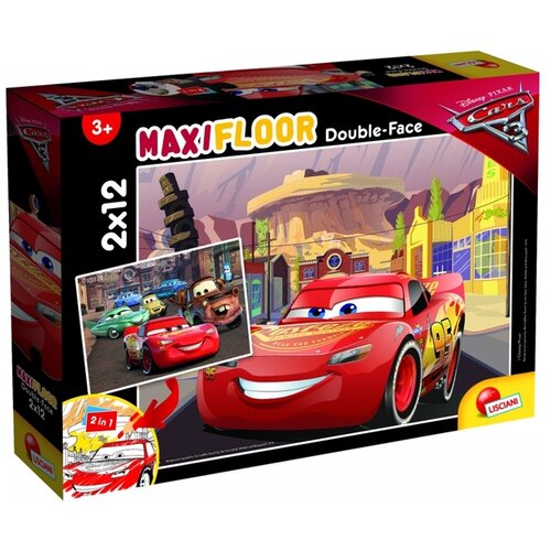 Lisciani Avtomobili 2 v 1, 2x12-delni maxi puzzle in pobarvanka &ndash; Lisciani Cene
