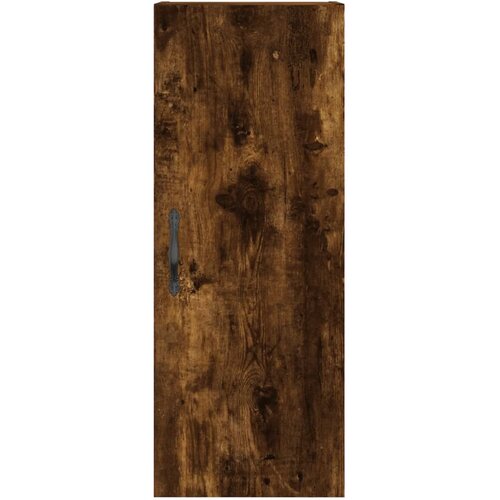  Visoka komoda dimljeni hrast 34,5x34x180cm konstruiranog drva Slike