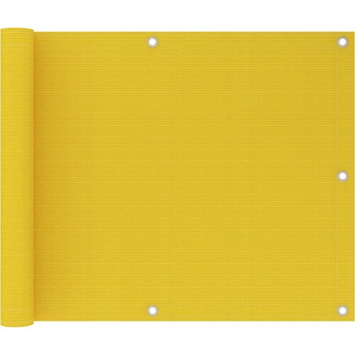 vidaXL Balkonsko platno rumeno 75x600 cm HDPE Cene