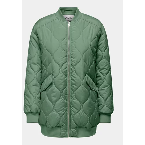 Only Prehodna jakna Tina 15300060 Zelena Regular Fit
