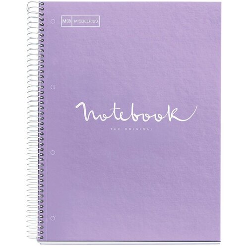 MiquelRius bilježnica a4 90g 80l spiralna kocke emotions lavanda 46055 Slike