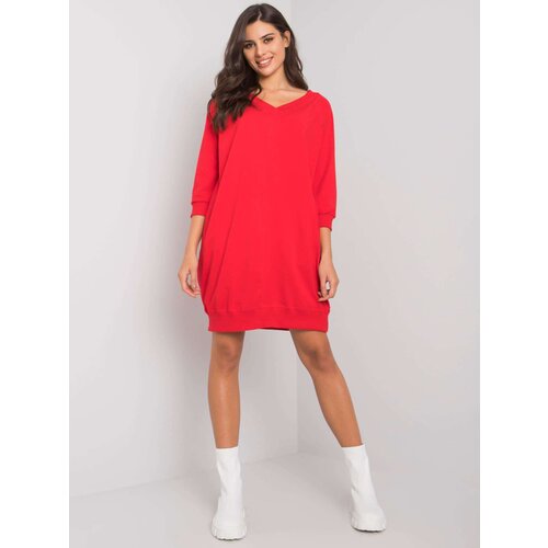 BASIC Feel Good Dress-RV-SK-7203.35P-Red Cene