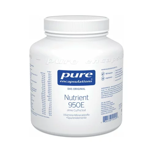 pure encapsulations nutrient 950® E (brez Cu/Fe/joda) - 180 kapsul