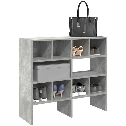 vidaXL Regal za čevlje 2 kosa zložljiva betonsko sivo 89,5x30x40 cm Cene
