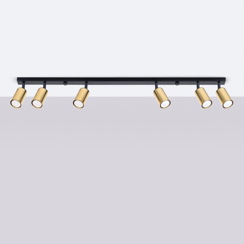 Sollux Lighting Sollux SL.1388 - Spot svetiljka WINX 6xGU10/10W/230V crna/zlatna Slike