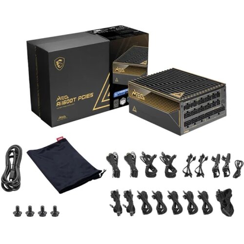 MSI meg Ai1600T PCIE5 1600W titanium modularno napajanje Cene