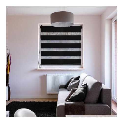 Luance rolo zavjesa zebra 90x180cm - crna Cijene