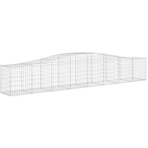  Gabionska ko&amp;scaron;ara s lukom 400x50x60/80 cm pocinčano željezo Slike
