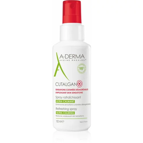 A-derma Cutalgan Refreshing Spray pomirjajoče pršilo proti draženju in srbenju kože 100 ml