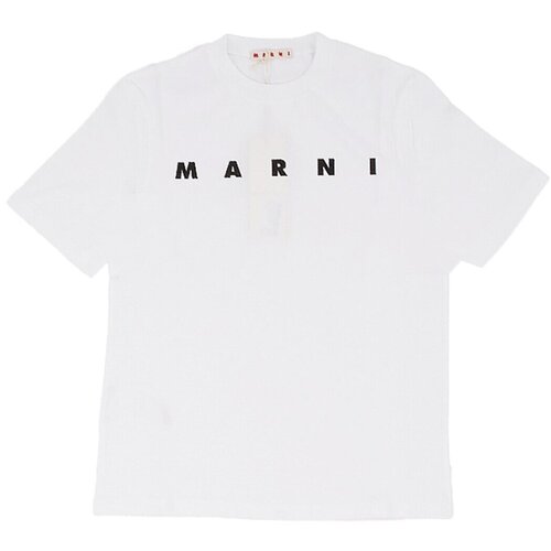 Marni Majice s kratkimi rokavi M01601M00RF Bela Cene