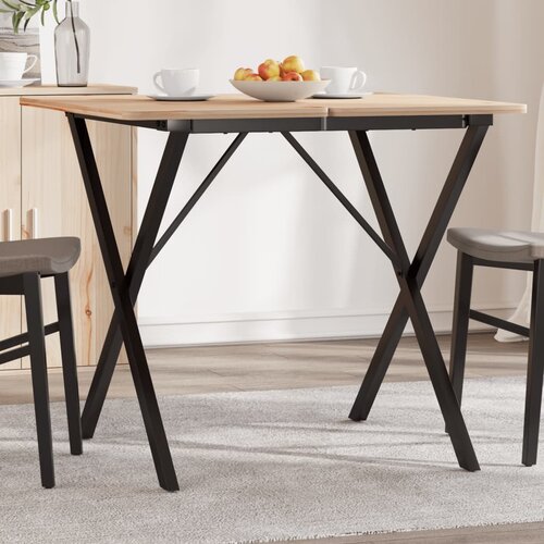 VidaXL noge za jedilno mizo x-okvir 60x60x73 cm lito železo Slike