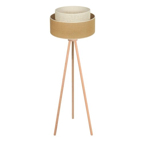  duolla - podna lampa yute boho 1xE27/15W/230V prečnika 45 cm braon/krem Slike