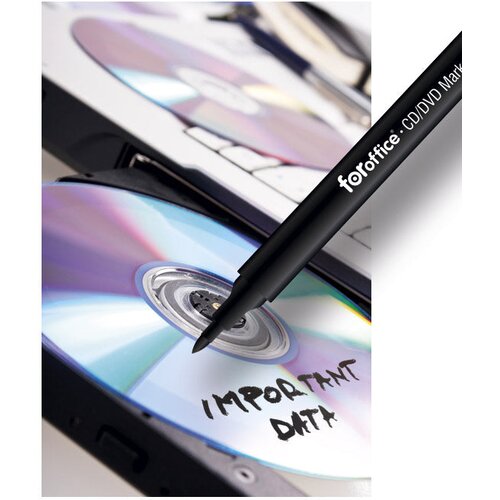  ZA CD/DVD 1MM FOROFFICE CRNI Slike