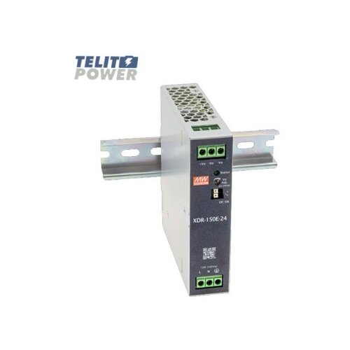 Mean Well XDR-150E-24 – 156W DIN industrijsko šinsko napajanje 24V, ultra tanko ( 4969 ) Cene