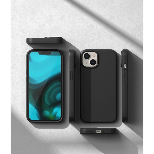 Ringke SILIKONSKI OVITEK ZA IPHONE 14 PLUS / 15 PLUS ČRN Slike