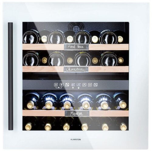 Klarstein Vinsider 36 Onyx Edition, vinska omara, 2 hladilni coni, 5-22 °C, 85 l Cene