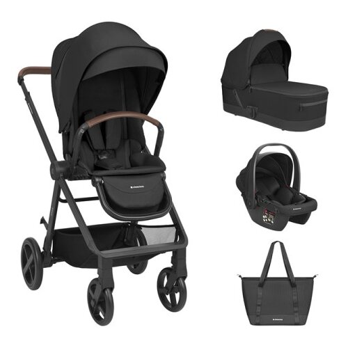Kikka Boo Kolica Mia 3in1 set sa I-SIZE autosedi&amp;scaron;tem i tvrdom korpom Black KKB11263 Slike
