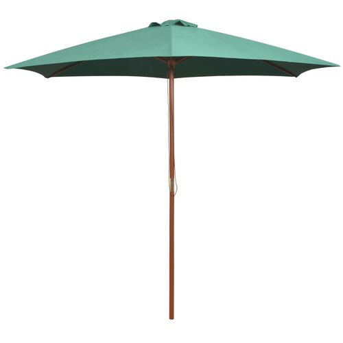 Suncobran 270 x 270 cm s drvenim stupom zeleni Cene