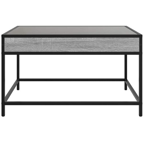  Stolić s beskonačnim LED svjetlima boja hrasta 70x50x41 cm Slike