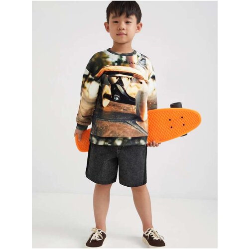 Desigual Cupido Brown Patterned Hoodie - Boys Slike