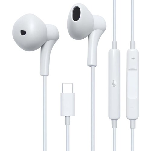 Oem Jaym, Žične USB-C slu&scaron;alke z mikrofonom in 3-gumbnim daljinskim upravljalnikom, Bela, (5000228838) Cene