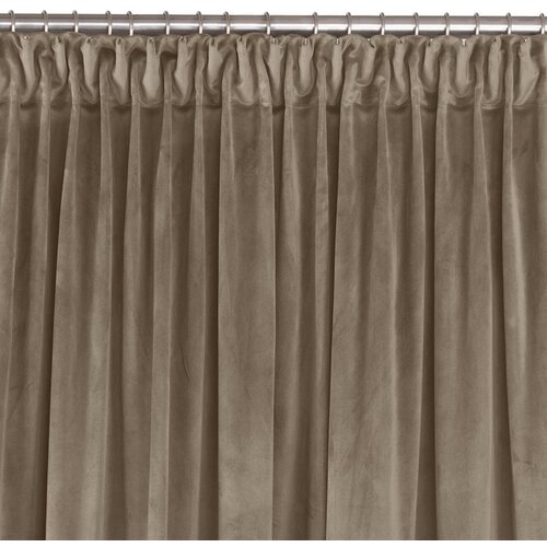  Curtain VILA color beige style classic transparent dragon tape 7.5 cm velvet 265x225 HOMEDE Slike