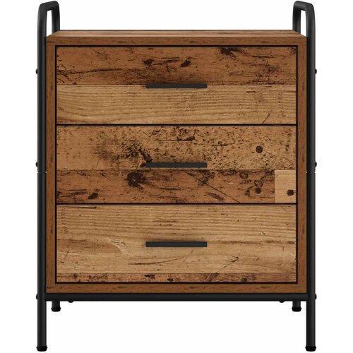  Noćni ormar Staro drvo 48 x 36 5 x 60 cm Konstruirano drvo - Staro drvo 1 Slike