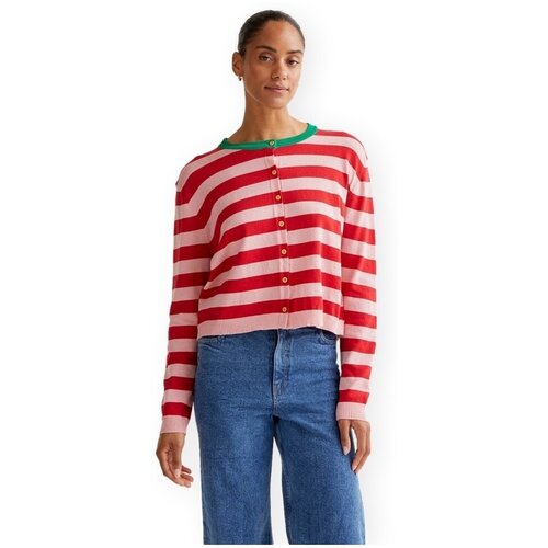 Compania Fantastica Telovniki & Jope COMPA&Ntilde;IA FANT&Aacute;STICA Cardigan 10416 - Stripes Rožnata Cene