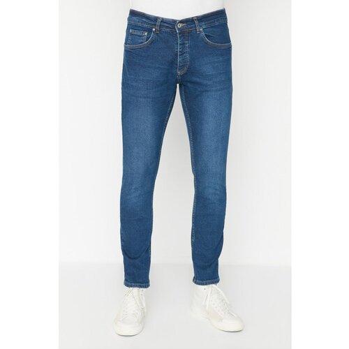 Trendyol Men's Navy Blue Slim Fit Jeans Cene