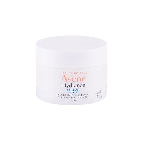 Avene Hydrance Aqua-Gel intenziven vlažilni gel za obraz in okoli oči 50 ml po&amp;scaron;kodovana &amp;scaron;katla za ženske Slike