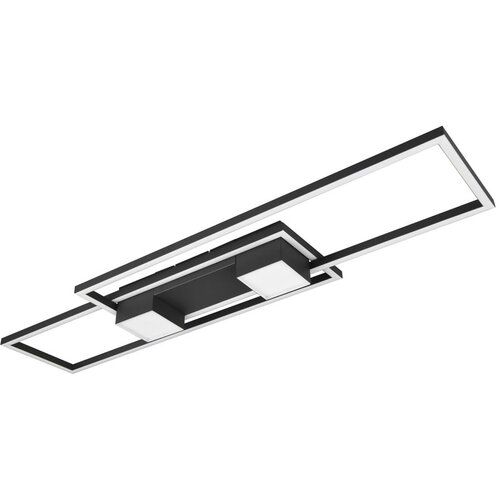  Crno-bijela LED stropna svjetiljka s daljinskim upravljačem/s mogućnosti zatamnjivanja 28x100 cm Albany – Cijene