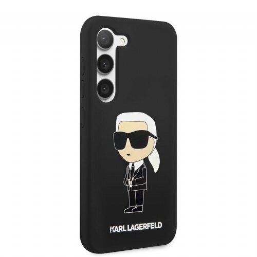 Karl Lagerfeld Originalen ovitek KLHCS23SSNIKBCK za Samsung Galaxy S23 5G črn silikonska za&amp;scaron;čita - IML NFT Karls Full Body Slike