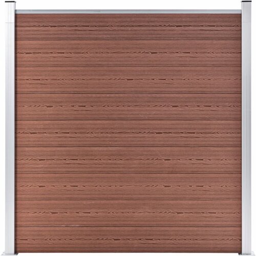 vidaXL Vrtna ograja WPC 180x186 cm rjava Cene