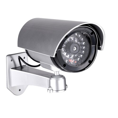 Srebrna lažna kamera sa LED - bullet BLACK FRIDAY Cene