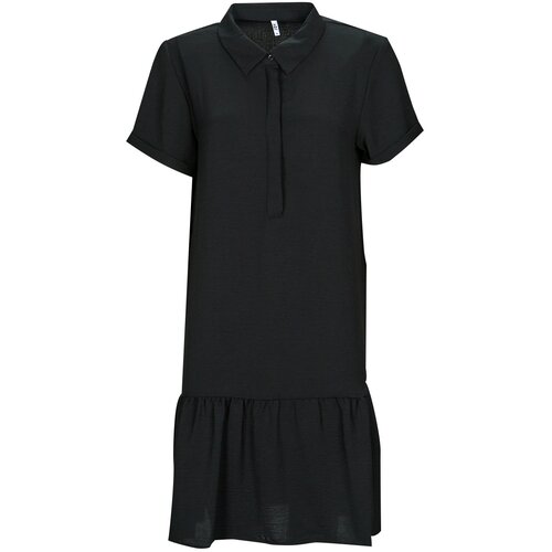 JDY Kratke obleke LION S/S PLACKET DRESS Črna Slike