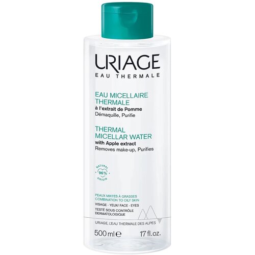 Uriage Hygi&amp;egrave;ne Thermal Micellar Water - Combination to Oily Skin micelarna voda za či&amp;scaron;ćenje za mje&amp;scaron;ovitu i masnu kožu 500 ml Slike