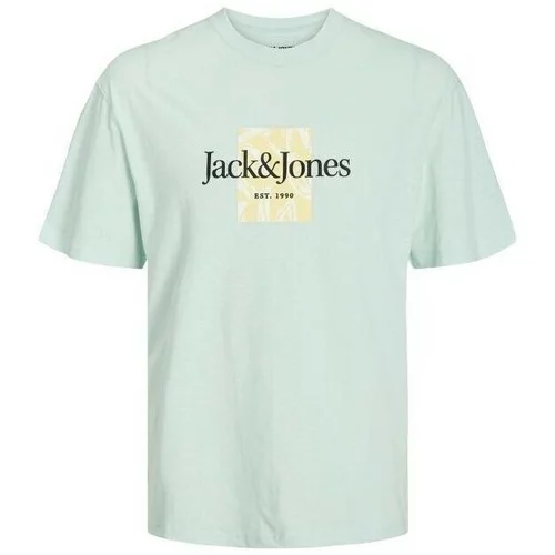 Jack & Jones Majice s kratkimi rokavi 12250436 JORLAFAYETTE Zelena