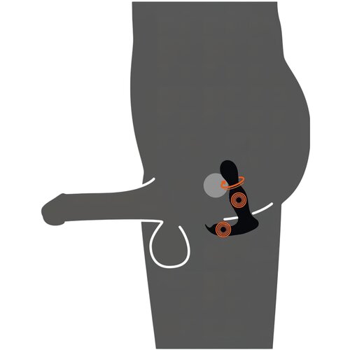 Rebel RC Butt Plug with 2 Functions 5402255 Black Slike