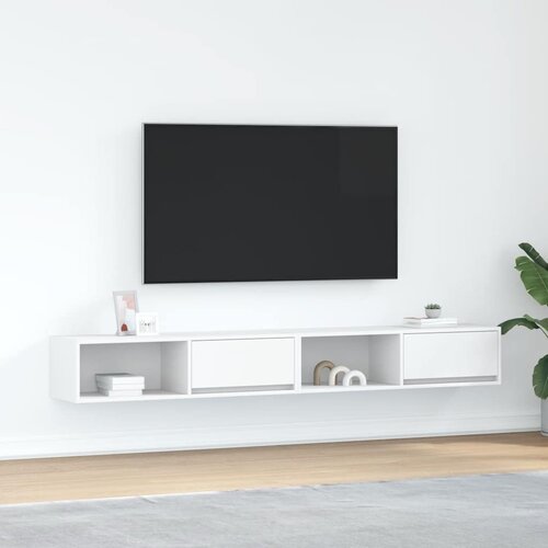 vidaXL TV omarica 2 kosa bela 100x31x25,5 cm inženirski les Cene