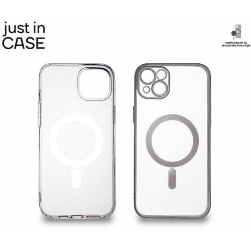 Just In Case 2u1 Extra case MAG MIX paket SREBRNI za iPhone 14 Plus Slike