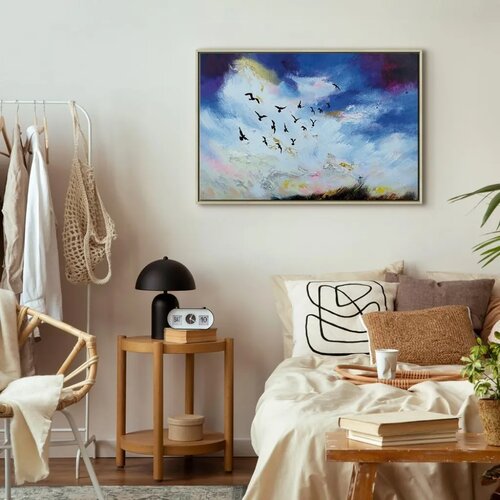  Slika - Autumn Is Coming (1 Part) Wide 120x80 U prirodnom drvenom okviru Slike