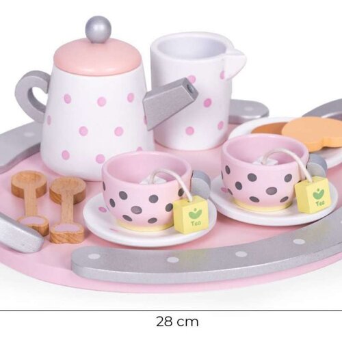 ECO TOYS Ecotoys Drveni set za čaj od 15 elemenata Slike