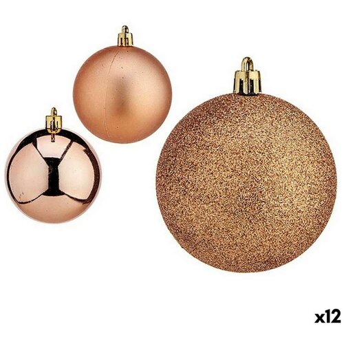  Set božićnih kuglica Bakar Plastika &amp;Oslash; 7 cm (12 kom.) Slike